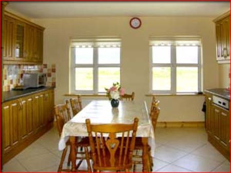 living room in a ballycroy rental house county mayo, ireland